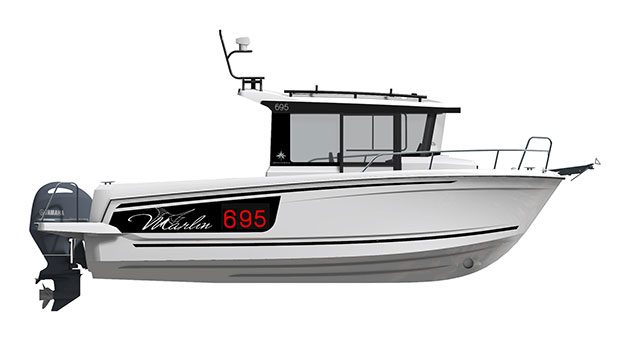 Merry Fisher 695 Marlin série2 │ Merry Fisher Marlin of 7m │ Boat powerboat Jeanneau
