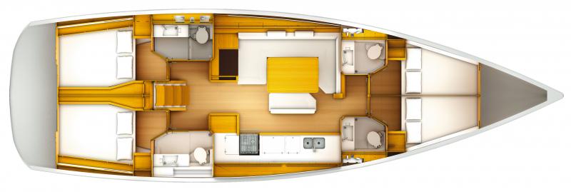 Sun Odyssey 509 │ Sun Odyssey of 15m │ Boat Veleros Jeanneau barco plans 1639