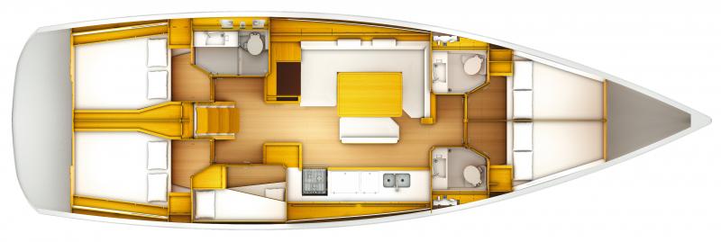 Sun Odyssey 509 │ Sun Odyssey of 15m │ Boat Veleros Jeanneau barco plans 1640