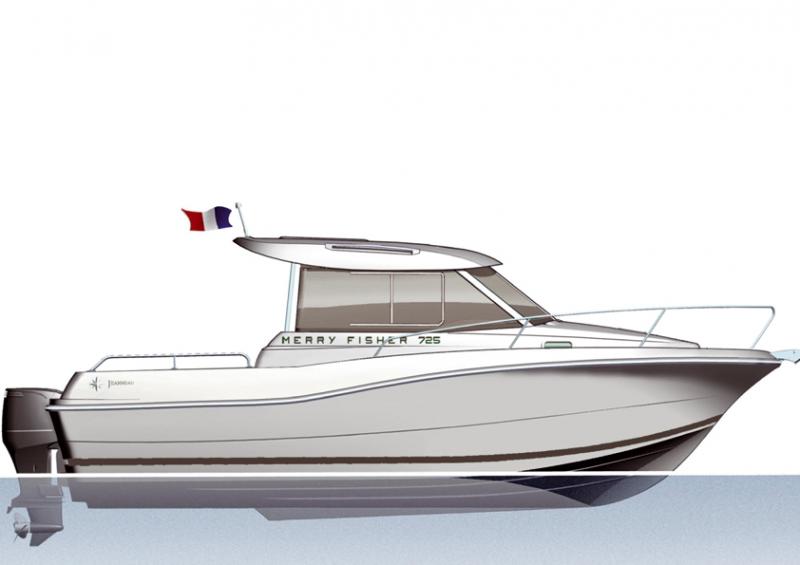 Merry Fisher 725 │ Merry Fisher de 7m │ Bateaux Moteurs Jeanneau  6573