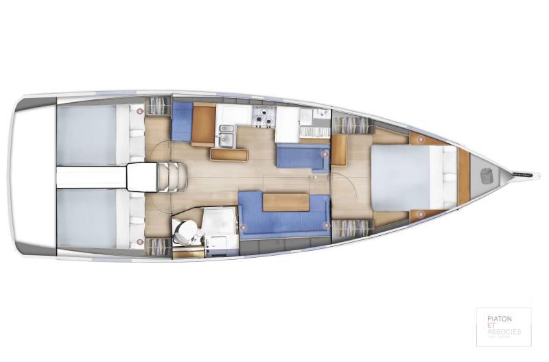 Sun Odyssey 410 │ Sun Odyssey of 12m │ Boat Veleros Jeanneau Sun Odyssey 410 - plan 19356