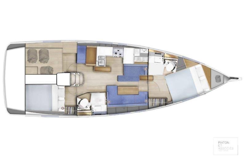 Sun Odyssey 410 │ Sun Odyssey of 12m │ Boat Veleros Jeanneau Swing Keel 2020 version 19347