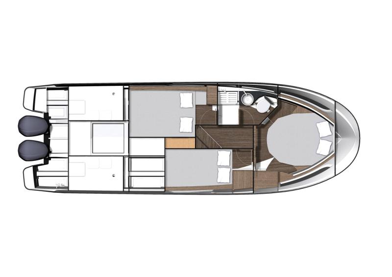 NC 1095 Coupe │ NC Weekender of 10m │ Boat Moteurs Jeanneau MF1095-Plans 18542