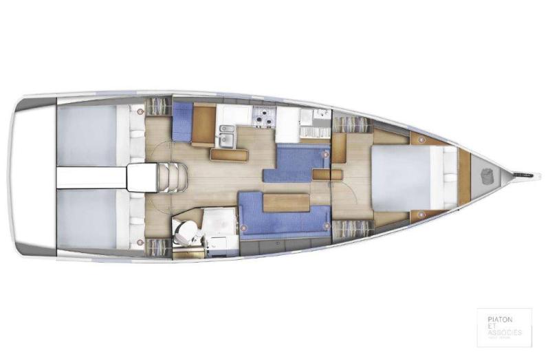 Sun Odyssey 410 │ Sun Odyssey of 12m │ Boat Veleros Jeanneau Swing Keel 2020 version 19349