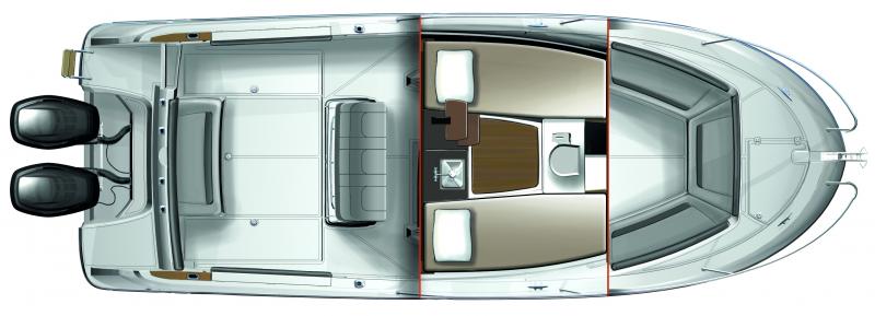 Cap Camarat 8.5 CC │ Cap Camarat Center Console de 8m │ Bateaux Moteurs Jeanneau bateau plans 356