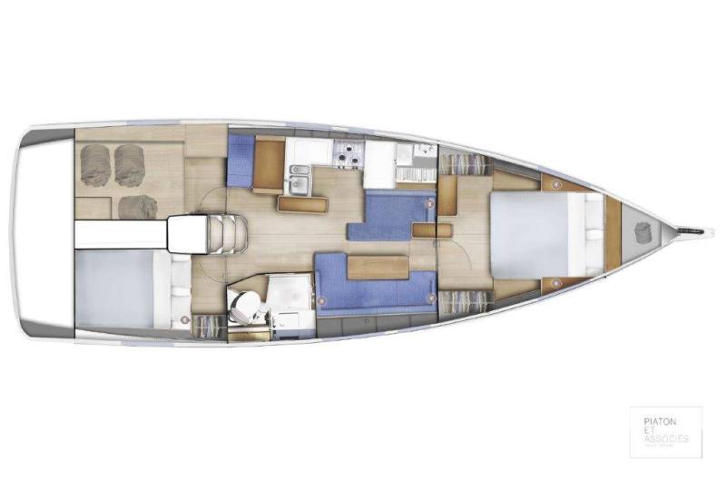 Sun Odyssey 410 │ Sun Odyssey of 12m │ Boat Veleros Jeanneau Swing Keel 2020 version 19348