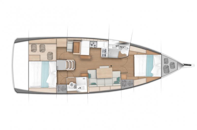 Sun Odyssey 440 - A supprimer │ Sun Odyssey of 13m │ Boat Veleros Jeanneau  9380