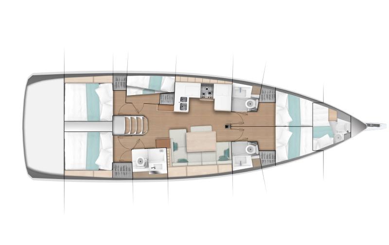 Sun Odyssey 490 │ Sun Odyssey de 14m │ Bateaux Voiliers Jeanneau  19771