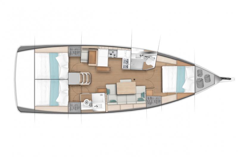 Sun Odyssey 440 - A supprimer │ Sun Odyssey of 13m │ Boat Veleros Jeanneau  9381