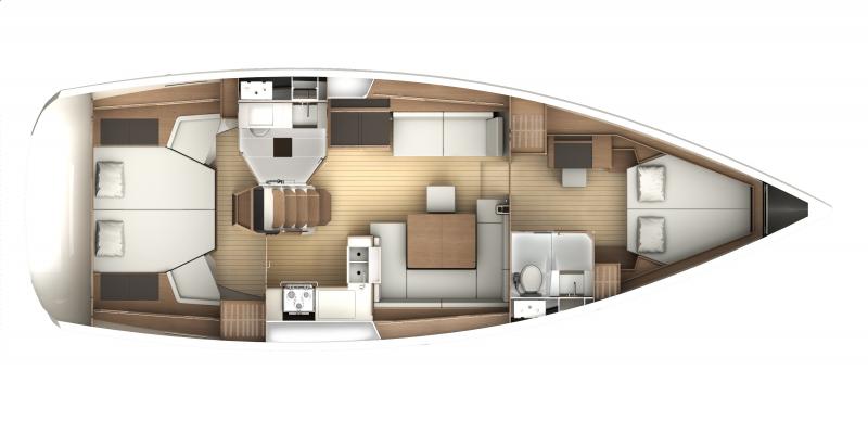 Sun Odyssey 44 DS │ Sun Odyssey DS of 13m │ Boat Sailboat Jeanneau boat plans 399