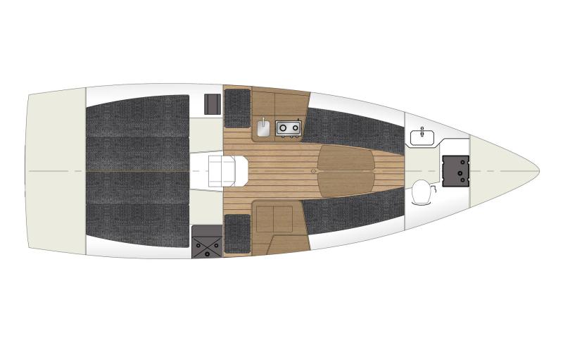 Sun Fast 3300 │ Sun Fast de 10m │ Bateaux Voiliers Jeanneau SF3300-Layout 19134