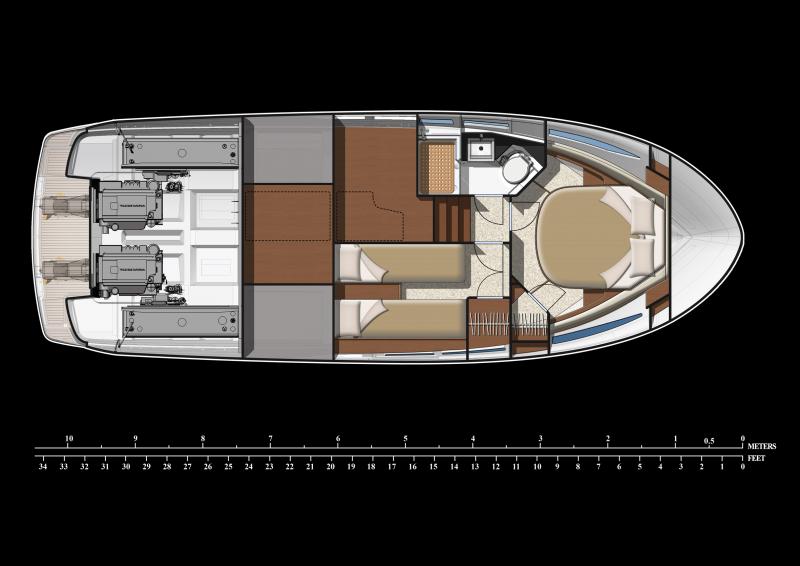 NC 11 │ NC de 11m │ Bateaux Moteurs Jeanneau bateau plans 280