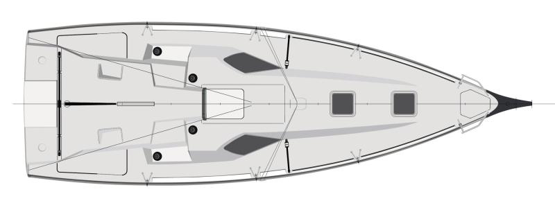 Sun Fast 3300 │ Sun Fast of 10m │ Boat Veleros Jeanneau SF3300-decklayout 19135