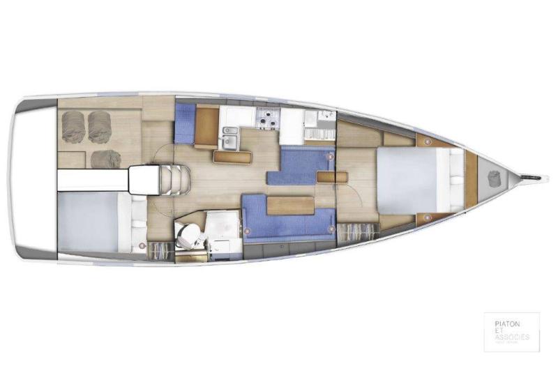 Sun Odyssey 410 │ Sun Odyssey of 12m │ Boat Sailboat Jeanneau Swing Keel 2020 version 19346