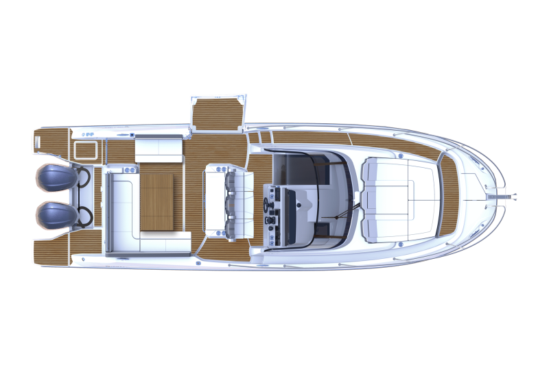 Leader 10.5 WA - New Version │ Leader WA of 11m │ Boat Moteurs Jeanneau Cap Camarat 10.5 WA Série2 20857