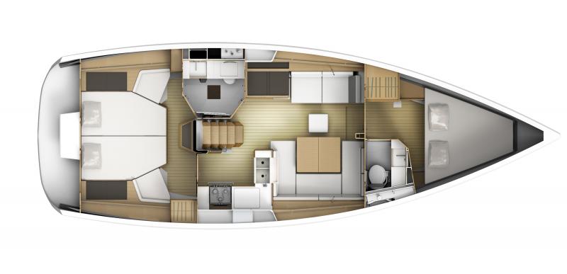 Sun Odyssey 41 DS │ Sun Odyssey DS of 12m │ Boat Veleros Jeanneau barco plans 282