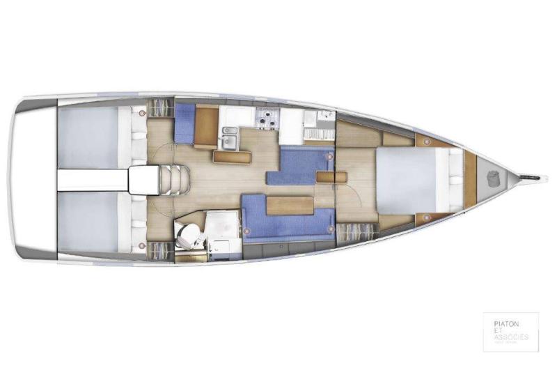 Sun Odyssey 410 │ Sun Odyssey of 12m │ Boat Veleros Jeanneau Swing Keel 2020 version 19351