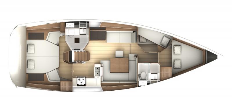 Sun Odyssey 44 DS │ Sun Odyssey DS of 13m │ Boat Sailboat Jeanneau boat plans 363